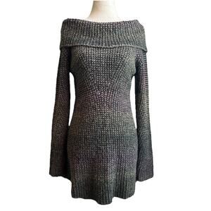 PrAna Women’s Wool Blend Ombré Sweater Size M Boho Turtleneck Waffle Knit